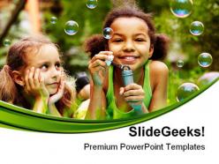 Bubble fun children powerpoint templates and powerpoint backgrounds 0411