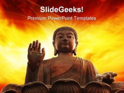 Buddha religion powerpoint templates and powerpoint backgrounds 0111