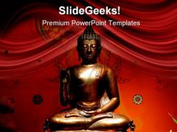 Budha01 religion powerpoint templates and powerpoint backgrounds 0411