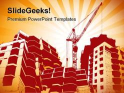 Building construction powerpoint templates and powerpoint backgrounds 0311