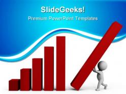Building up the charts business powerpoint templates and powerpoint backgrounds 0511