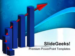 Business chart finance powerpoint backgrounds and templates 0111