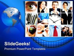 Business collage people powerpoint backgrounds and templates 0111