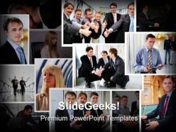 Business collage success powerpoint templates and powerpoint backgrounds 0511