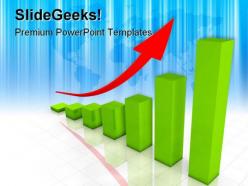 Business graph arrow success powerpoint templates and powerpoint backgrounds 0511