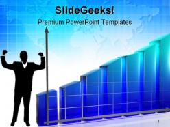 Business graph success powerpoint templates and powerpoint backgrounds 0511