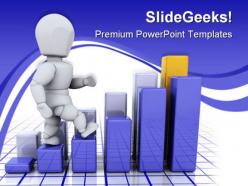 Business graph success powerpoint templates and powerpoint backgrounds 0811