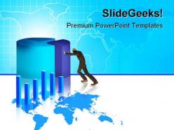 Business growth chart finance powerpoint templates and powerpoint backgrounds 0511