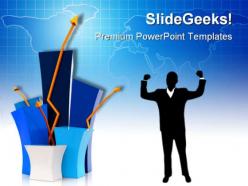 Business growth with arrows success powerpoint templates and powerpoint backgrounds 0511