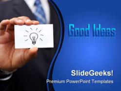 Business man idea symbol powerpoint templates and powerpoint backgrounds 0211