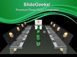 Business meeting internet powerpoint templates and powerpoint backgrounds 0611