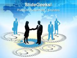 Business People Handshake PowerPoint Templates And PowerPoint Backgrounds 0611