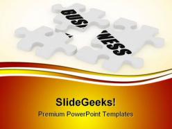 Business puzzle metaphor powerpoint templates and powerpoint backgrounds 0511