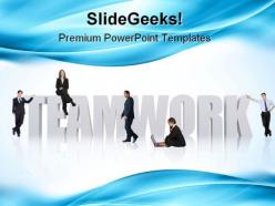 Business teamwork success powerpoint templates and powerpoint backgrounds 0511