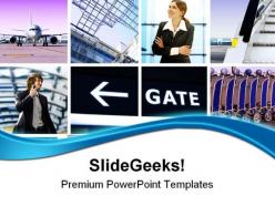 Business trip travel powerpoint templates and powerpoint backgrounds 0411