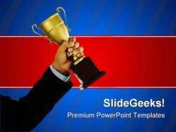 Business winner success powerpoint templates and powerpoint backgrounds 0411