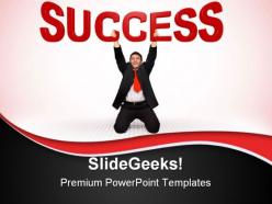 Businessmen success powerpoint templates and powerpoint backgrounds 0411