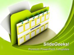 Calender icon symbol powerpoint templates and powerpoint backgrounds 0211