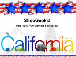 California americana powerpoint templates and powerpoint backgrounds 0211