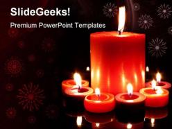 Candles abstract holidays powerpoint templates and powerpoint backgrounds 0311