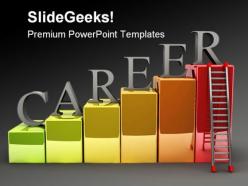 Career ladder education powerpoint backgrounds and templates 0111