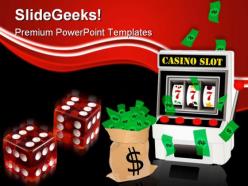 Casino winner game powerpoint templates and powerpoint backgrounds 0411