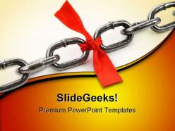 Chain symbol communication powerpoint templates and powerpoint backgrounds 0511