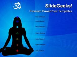 Chakras yoga health powerpoint templates and powerpoint backgrounds 0711