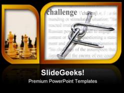Challenge theme business powerpoint templates and powerpoint backgrounds 0311