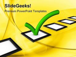 Check list choices business powerpoint templates and powerpoint backgrounds 0611