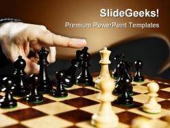 Check mate in chess game powerpoint templates and powerpoint backgrounds 0211
