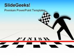 Checkered flag competition powerpoint templates and powerpoint backgrounds 0111