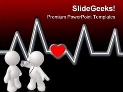 Checking heartbeat medical powerpoint templates and powerpoint backgrounds 0611