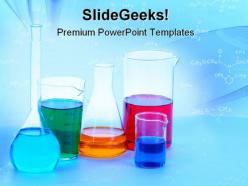 Chemical glassware science powerpoint templates and powerpoint backgrounds 0611