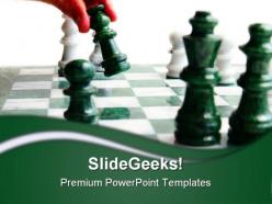 Chess player move game powerpoint templates and powerpoint backgrounds 0211