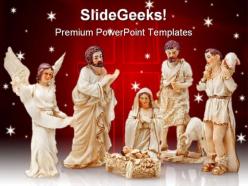 Christmas Crib Jesus Religion PowerPoint Backgrounds And Templates 1210
