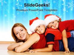 Christmas Family PowerPoint Templates And PowerPoint Backgrounds 0511