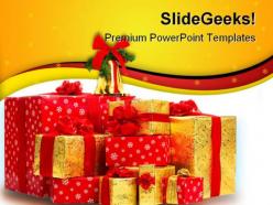 Christmas gifts festival powerpoint templates and powerpoint backgrounds 0311