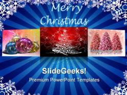 Christmas postcards festival powerpoint templates and powerpoint backgrounds 0311