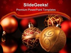 Christmas spheres festival powerpoint templates and powerpoint backgrounds 0511