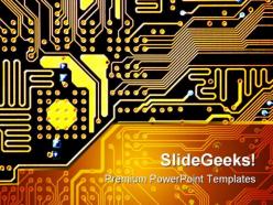Circuit board computer powerpoint templates and powerpoint backgrounds 0211