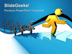 Climb success powerpoint templates and powerpoint backgrounds 0511