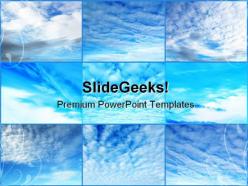 Clouds collage nature powerpoint templates and powerpoint backgrounds 0711