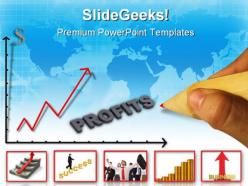 Collage of graph success powerpoint templates and powerpoint backgrounds 0511