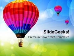 Colored balloon entertainment powerpoint templates and powerpoint backgrounds 0311