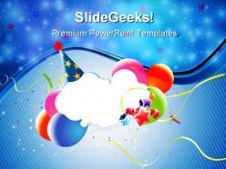 Colorful party balloons events powerpoint templates and powerpoint backgrounds 0611