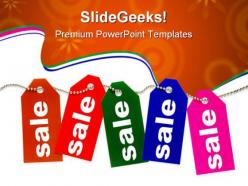 Colorful sale tags marketing powerpoint templates and powerpoint backgrounds 0611