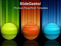 Colors spheres shapes powerpoint backgrounds and templates 1210