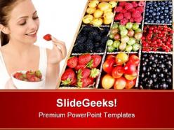 Colourful Berries Food PowerPoint Templates And PowerPoint Backgrounds 0211