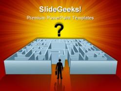 Complicated maze business powerpoint templates and powerpoint backgrounds 0811